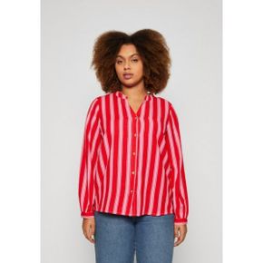 4339868 ONLY Carmakoma CARBILLIE LIFE SHIRT - Blouse flame scarlet