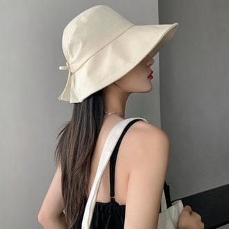 텐바이텐 모카 봄 여름 가을 여성 와이어 코튼밴딩 벙거지 리본 버킷햇 모자