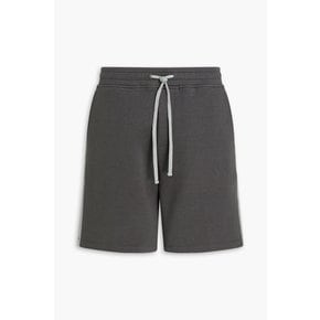 Cotton-blend jersey shorts 그레이 46376663162525526