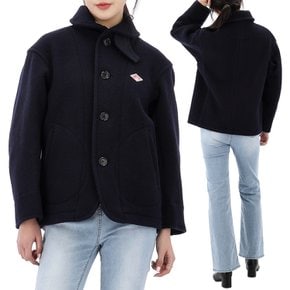 국내배송 24FW 단톤 라운드 칼라 울 파일 자켓 DT-A0010 WOP NAVY