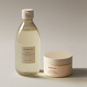 [브랜드공식]아로마티카 서렌 바디워시 300ml+멜로우니스 바디크림200g