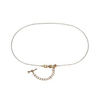 페르테 루메 로즈화이트 앵클릿 23cm, Lume Rose & White Anklet 23cm, 14k rose gold, white gold