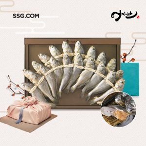 어가찬 [바로배송][SSG 정담][어가찬][냉동]봄굴비 참굴비 선물세트 5호(20미/ 1.4kg, 18~20cm) ※알배기: 50~70%