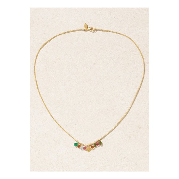 피파 스몰 18k 골드 토르말린 코드 네크리스 멀티컬러 1647597336207103