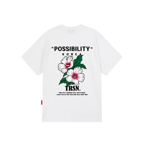 KOREAN FLOWER T-SHIRTS - WHITE