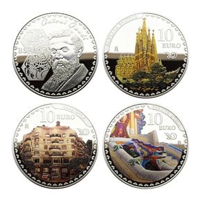 스페인 가우디 서거 100주년 은화 3종세트(27g) - 사그라다 파밀리아성당,구엘공원,카사밀라