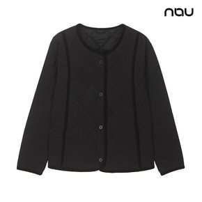 블랙 여성 W 코지퀼팅패딩 가디건 1NUPDW4504BK_s