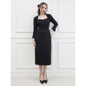 Blossom midi dress (Black)