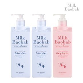 베이비워시 500ml 2개 + 베이비로션 500ml 1개