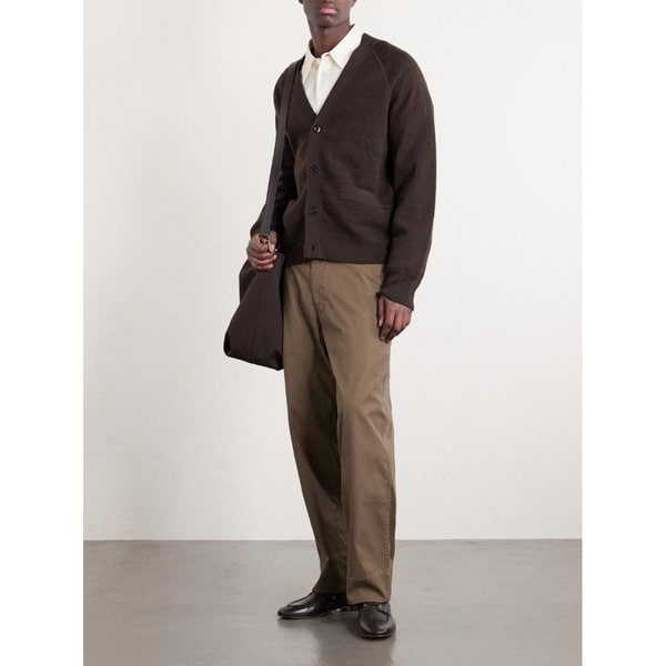 테이퍼드 코튼 블렌드 캔버스 팬츠 46376663163001458