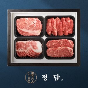 SSG정담 [SSG 정담][냉장/1+][농협횡성한우]로스구이세트6호 (등심/갈비살or업진살/차돌/채끝) / 2.0kg