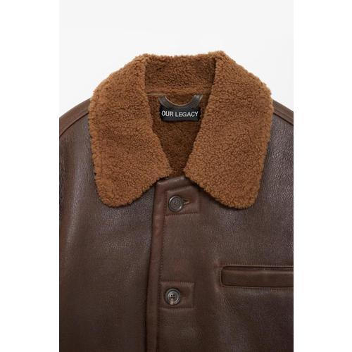 아워레가시 가죽 자켓 M4249AR RUSTIC GRAIN BROWN SHEARLING