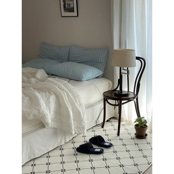 꼬모 타일 러그