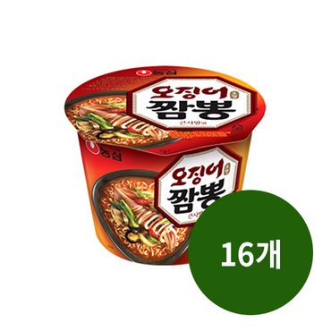 농심 오징어짬뽕 큰사발 115g 16입