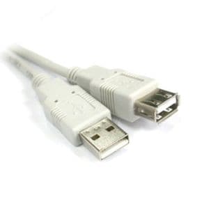 연장 케이블 AM-AF 학교 관공서 USB2.0 0.5M 화이트 X ( 5매입 )