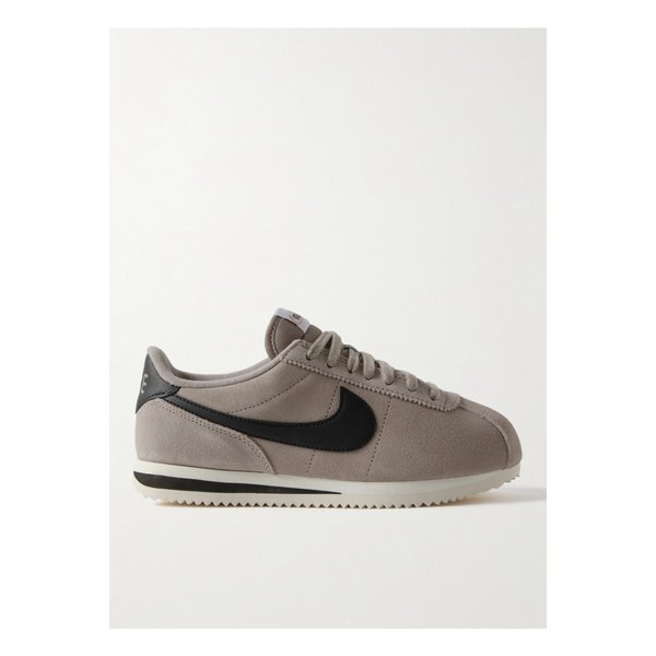 코르테즈 가죽 셸 트리밍 스웨이드 스니커즈 그레이 46376663162986434