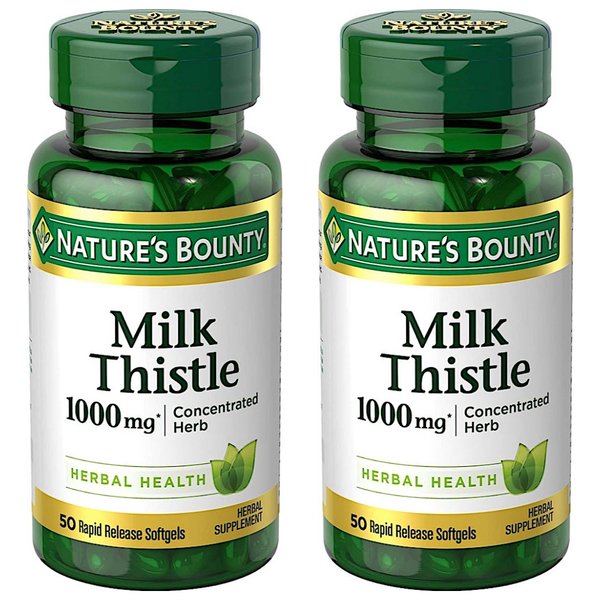 네이쳐스 바운티 밀크씨슬 1000mg Natures Bounty Milk Thistle 50소프트젤 2개