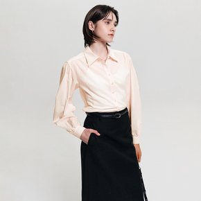 릴리 퍼프 슬리브 블라우스_핑크 / LILY PUFF SLEEVE BLOUSE_PINK