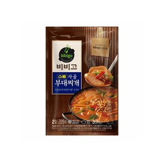  CJ 비비고 냉동 스팸 사골 부대찌개 700g 1개