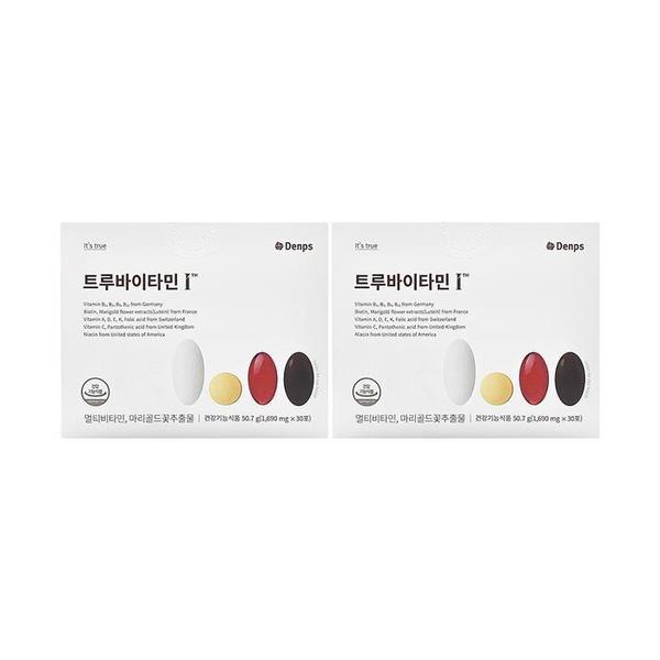 덴프스 NEW 트루바이타민I 멀티비타민 앤 루테인 1690mg x 30포 x 2박스 (S27384444)