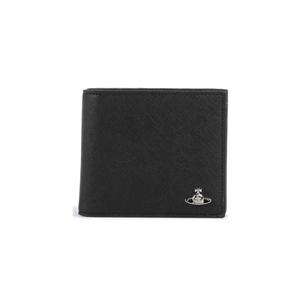 비비안웨스트우드 26SS ORB 은장 로고 반지갑 블랙 5115003MM S0021 N401