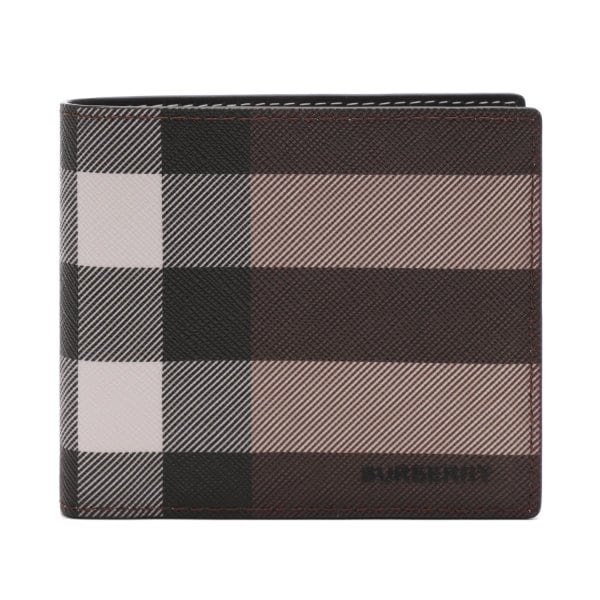 [부산점] 25FW 남성 체크 반지갑 (8052790 DARK BIRCH BROWN 25F)