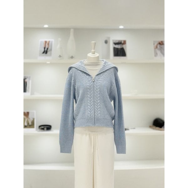 [여주점] 여성 스칼럽 집업 가디건 (L261KSL002)