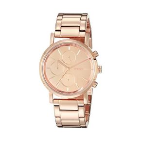 미국 DKNY 시계 Dkny Soho Rose Gold Tone 크로노그래프 Womans 워치 1482149