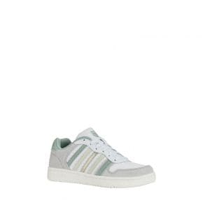 우먼 케이스위스 K-SWISS 코트 팰리세이드 스니커즈 운동화 - White/Green/Champagne 9338481