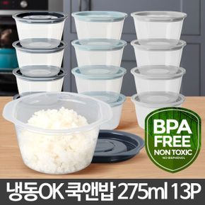 쿡앤밥 13p 플라스틱통 집밥 소분용기 냉동밥 보관 쿡