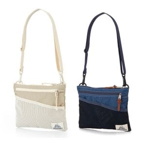 크로스백 사코슈 CLASSIC SACOCHE M SAND BEIGE,DEEP SEA BLUE (07JA8163)