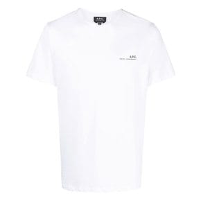 23SS COFBT H26904 AAB / 남성 작은 로고 프린팅 화이트 반팔 티셔츠