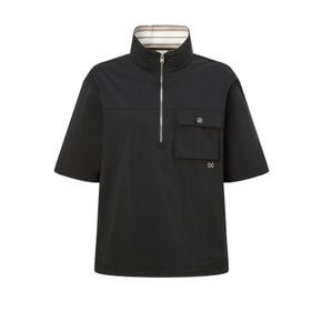 [24SS] [스테디셀러]솔리드 하프집업 점퍼 (BLACK) WWJU4B312BK