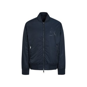 ARMANI EXCHANGE AX 남성 빅 로고 패디드 봄버 자켓_네이비(A413310004)