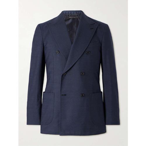 [해외배송] BRIONI AMALFI 더블브레스티드 SILKDUPIONI 수트 자켓 RGNY PB471 B0081051209