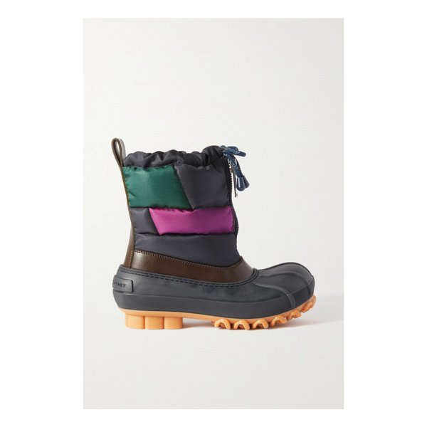 스텔라매카트니 베지테리언 가죽 트리밍 러버 퀼티드  쉘 앵클 부츠 17411127376033299