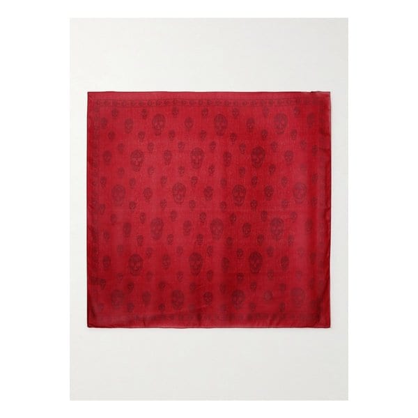 프린트 실크 시폰 스카프 46376663162956267