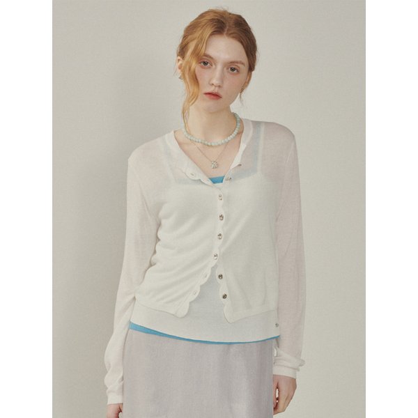 Signature Wave Linen Cardigan_IVORY(315307)