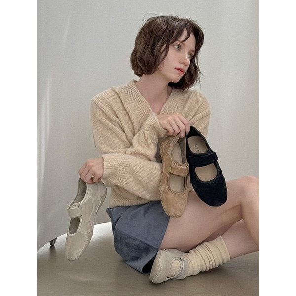 [단독]Kiko 벨크로 메리제인 레더 스니커즈(1.5cm)_AOF950 l 3colors