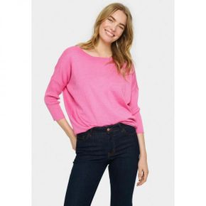 4558353 Saint Tropez Jumper - pink cosmos melange