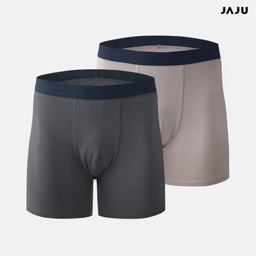 JAJU (언더)남 뱀부 미드 드로즈 팬티 2매  그레이  J413301006