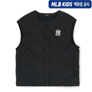 MLB키즈 24년FW [KIDS]베이직 경량 튜브 다운베스트  7ADVB0446-50BKS