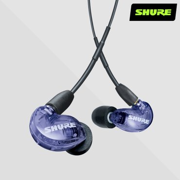  SHURE SE215SPE PURPLE 슈어 삼아 정품 모니터링 인이어 SE215-SPE 퍼플.