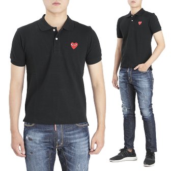 꼼데가르송 [부산점] 하트 와펜 AZ T006 051 1 남성 폴로 반팔티셔츠