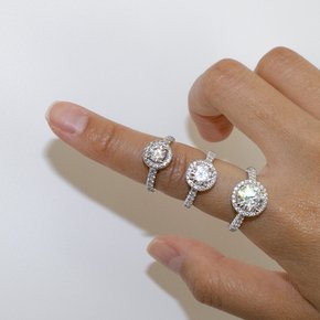 5부 다이아 반지 천연 우신 F Si2 까르 선물 결혼 기념일 14K 18K