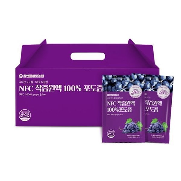 NFC 착즙 100 포도즙 100ml x 30포 1박스