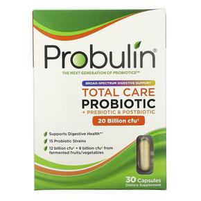 [해외직구] Probulin 프로불린 토탈 케어 프로바이오틱 200억 30캡슐 2팩