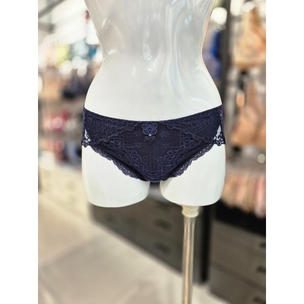 [시흥점] S 비너스 ) 24AW 모던자수 패드 브라 세트 백레이스팬티 [VPT1494S-NB]