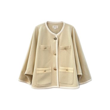 미미카위 MUSHROOM SHORT CAPE/IVORY