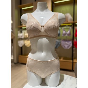 비비안 자가드 노와이어 런닝형 브래지어 레이스팬티(BR6711QBP6711A)